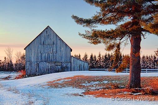 Barn At Sunrise_14526-7.jpg - Photographed near Richmond, Ontario, Canada.